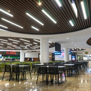 چراغ خطی روکار لاین ، نور خطی روکار - مجتمع تجاری اداری ساناسنتر - نورانه