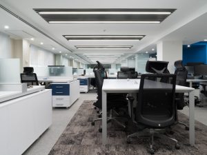 تصاویر پروژه چراغ های روشنایی دفتر مرکزی گروه نرم افزاری صحرا - صنایع روشنایی نورانه