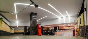 نور خطی پارکینگ ساختمان اداری 