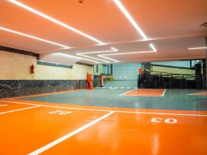 نور خطی ( چراغ خطی ) پارکینگ ساختمان اداری 