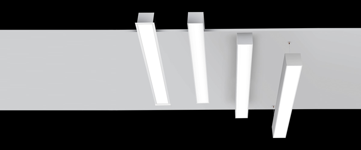 انواع چراغ خطی، نور خطی، لاین نوری، نورخطی، توکار، روکار، آویز