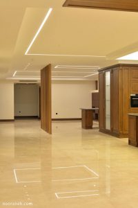 نورخطی ( چراغ خطی ) لاین برای منزل مسکونی صنایع روشنایی نورانه