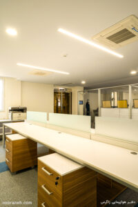 پروژه روشنایی دفتر هواپیمایی زاگرس صنایع روشنایی نورانه