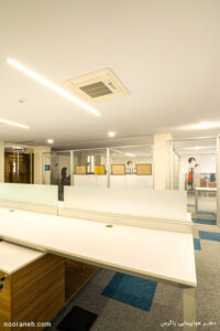 پروژه روشنایی دفتر هواپیمایی زاگرس صنایع روشنایی نورانه