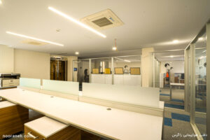 پروژه روشنایی دفتر هواپیمایی زاگرس صنایع روشنایی نورانه