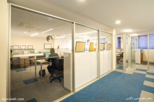 پروژه روشنایی دفتر هواپیمایی زاگرس صنایع روشنایی نورانه