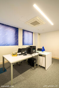 پروژه روشنایی دفتر هواپیمایی زاگرس صنایع روشنایی نورانه