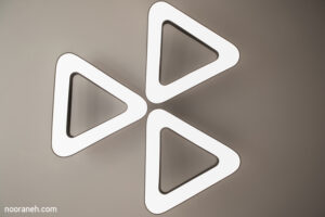 تصویر چراغ های روشنایی کلینیک زیبایی ماه تابان - صنایع روشنایی نورانه - جرد