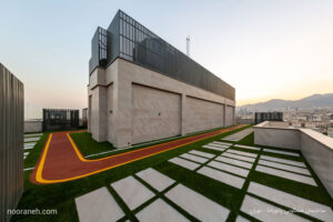 ساختمان مسکونی پانوراما - گروه معماری میکا - روشنایی نورانه - چراغ خطی لاین و چراغ دانلایت تریمو