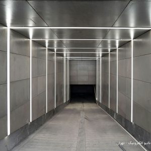 چراغ خطی (نور خطی).ساختمان فب - چراغ خطی لاین نورانه بهمراه چراغ لنزا