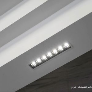 ساختمان فب - چراغ خطی لاین نورانه بهمراه چراغ لنزا