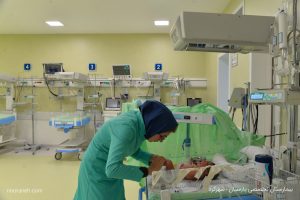 روشنایی بیمارستان شهر کرد نورانه - چراغ خطی لاین چراغ لینو