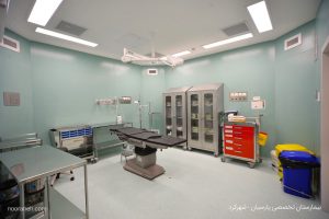 روشنایی بیمارستان شهر کرد نورانه - چراغ خطی لاین چراغ لینو