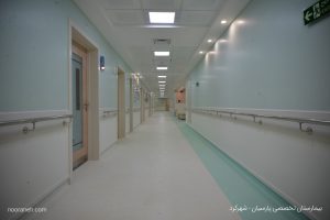 روشنایی بیمارستان شهر کرد نورانه - چراغ خطی لاین چراغ لینو