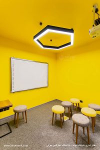 دفتر اداری شرکت الوند چراغ هگزا رینگی نورانه