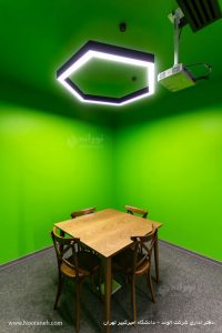 دفتر اداری شرکت الوند چراغ هگزا رینگی نورانه