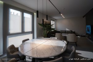 منزل مسکونی فرشته تهران چراغ مولتی ترک سیلوا آویز یونیک ورونا نورانه.چراغ مگنتی