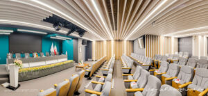 تهران سالن همایش کاج بانک کارآفرین لاین روکار نور خطی نورانه