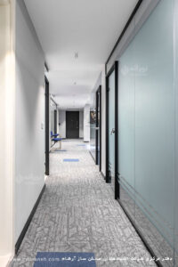 دفتر مرکزی شرکت اندیشمندان مسکن ساز آرشام تهران نورانه چراغ لنزا