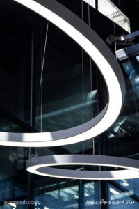 محصولات روشنایی نورانه چراغ رینگو سفارشی پروژه رسا