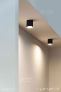 محصولات روشنایی نورانه چراغ رینگو چراغ اکو پلاس روکار پروژه رسا