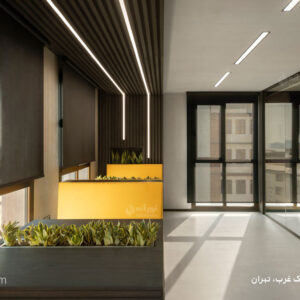 دفتر اداری تهران نورانه نور خطی لاین چراغ مگنتی مولتی ترک کامران افشارنادری