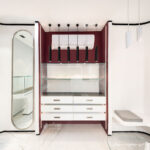 چراغ آویز دکوراتیو، چراغ اسپات،نورانه پروژه گالری جواهرات سروش چراغ سیلوا آویز مانا دوخانه مانا تک خانه لینو کاستومایز چراغ تخم مرغی