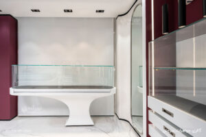 نورانه پروژه گالری جواهرات سروش چراغ سیلوا آویز مانا دوخانه مانا تک خانه لینو کاستومایز چراغ تخم مرغی