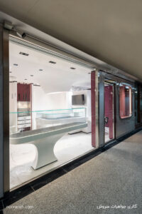 نورانه پروژه گالری جواهرات سروش چراغ سیلوا آویز مانا دوخانه مانا تک خانه لینو کاستومایز چراغ تخم مرغی