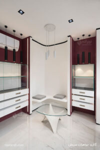 چراغ آویز دکوراتیو، چراغ اسپات،پروژه گالری جواهرات سروش چراغ سیلوا آویز مانا دوخانه مانا تک خانه لینو کاستومایز چراغ تخم مرغی