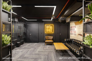 پروژه نورانه تهران شرکت فکور صنعت اسپات لاین طراحی داخلی صنعتی نوپردازی لایتینگ