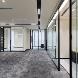 نورانه پروژه اداری دیدار چراغ خطی لاین کانال