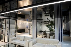 نورانه پروژه شوروم مرکزی تعاونی های عمرانی تهران چراغ خطی لاین کرو