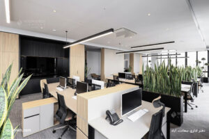 نورانه پروژه دفتر اداری سعادت آباد لاین آویز