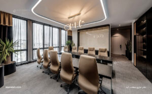 نورانه پروژه دفتر اداری سعادت آباد لاین کرو روکار