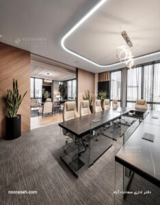 نورانه پروژه دفتر اداری سعادت آباد لاین کرو روکار