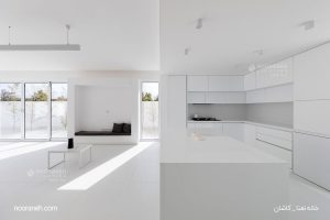 پروژه نورپردازی خانه نعنا کاشان، لاین نوری، چراغ خطی آویز نورانه