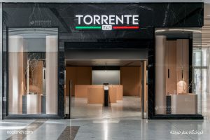 نورانه پروژه ایران مال تهران چراغ سیلوا آویز روکار فروشگاه عطر تورنته