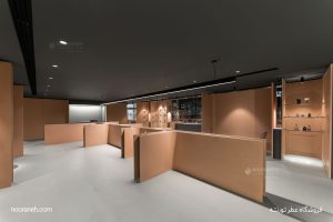 نورانه پروژه ایران مال تهران چراغ سیلوا آویز روکار فروشگاه عطر تورنته