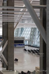 پروژه نورانه فرودگاه بین المللی کیش چراغ خطی لاین دوطرفه