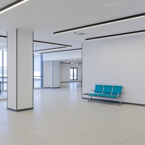 پروژه روشنایی دانشکده علوم پزشکی دانشگاه البرز کرج، چراغ خطی لاین روکار نورانه