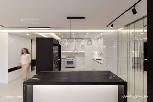 نورپردازی منزل مسکونی اصفهان، طراحی روشنایی خانه، چراغ مگنتی مولتی ترک نورانه