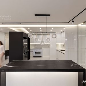 نورپردازی منزل مسکونی اصفهان، طراحی روشنایی خانه، چراغ مگنتی مولتی ترک نورانه