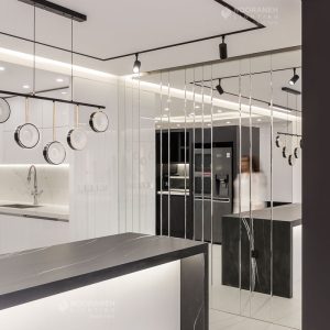 نورپردازی منزل مسکونی اصفهان، طراحی روشنایی خانه، چراغ مگنتی مولتی ترک نورانه