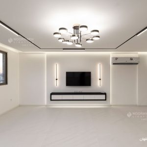 نورپردازی منزل مسکونی اصفهان، طراحی روشنایی خانه، چراغ مگنتی مولتی ترک نورانه