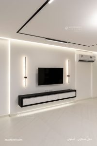 نورپردازی منزل مسکونی اصفهان، طراحی روشنایی خانه، چراغ مگنتی مولتی ترک نورانه