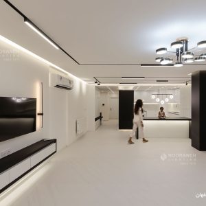 نورپردازی فضای مسکونی اصفهان، طراحی روشنایی خانه، چراغ مگنتی مولتی ترک نورانه