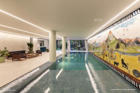 نورپردازی استخر مجتمع مسکونی کوهیار، نورانه