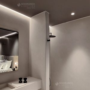 روشنایی حمام هتل، نورپردازی حمام هتل