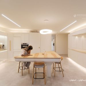 چراغ خطی لاین نورانه، طراحی روشنایی منزل مسکون در اصفهان